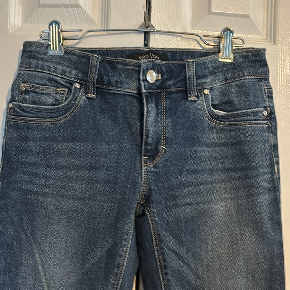 White House Black market the slim crop jeans size 00 - Picture 2 of 7